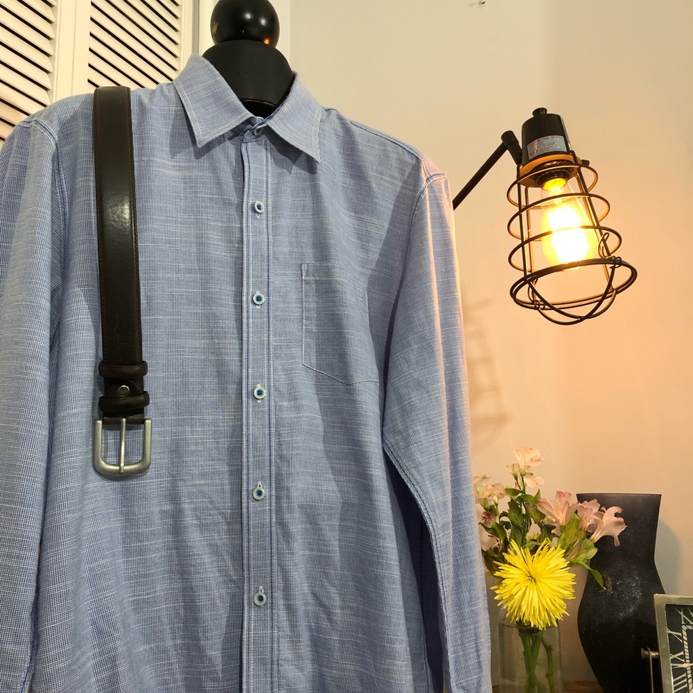 Men’s Johnston Murphy Luxury Dress Shirt Blue